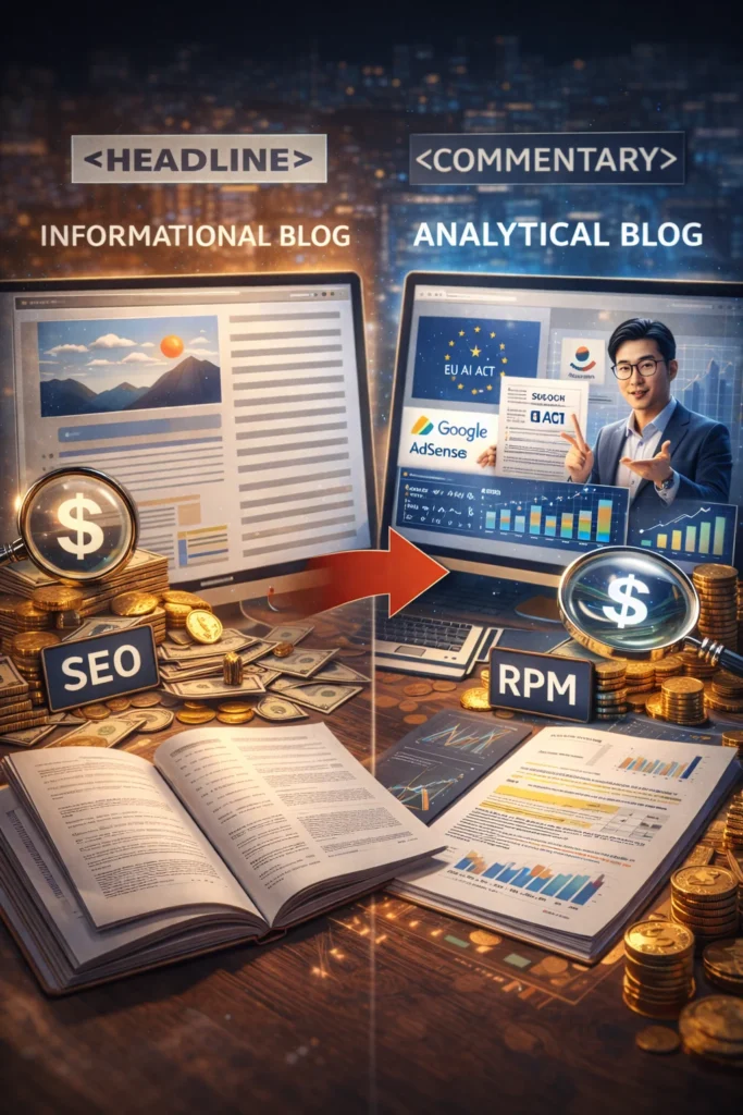 블로그 수익 구조 변화 설명